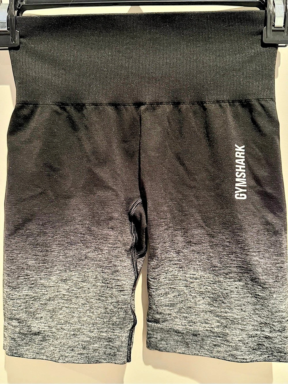 Gymshark Adapt Ombre Seamless Cycling Shorts Black & Gray XS